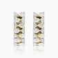 Icy Glaze Diamond J-Hoop Earrings