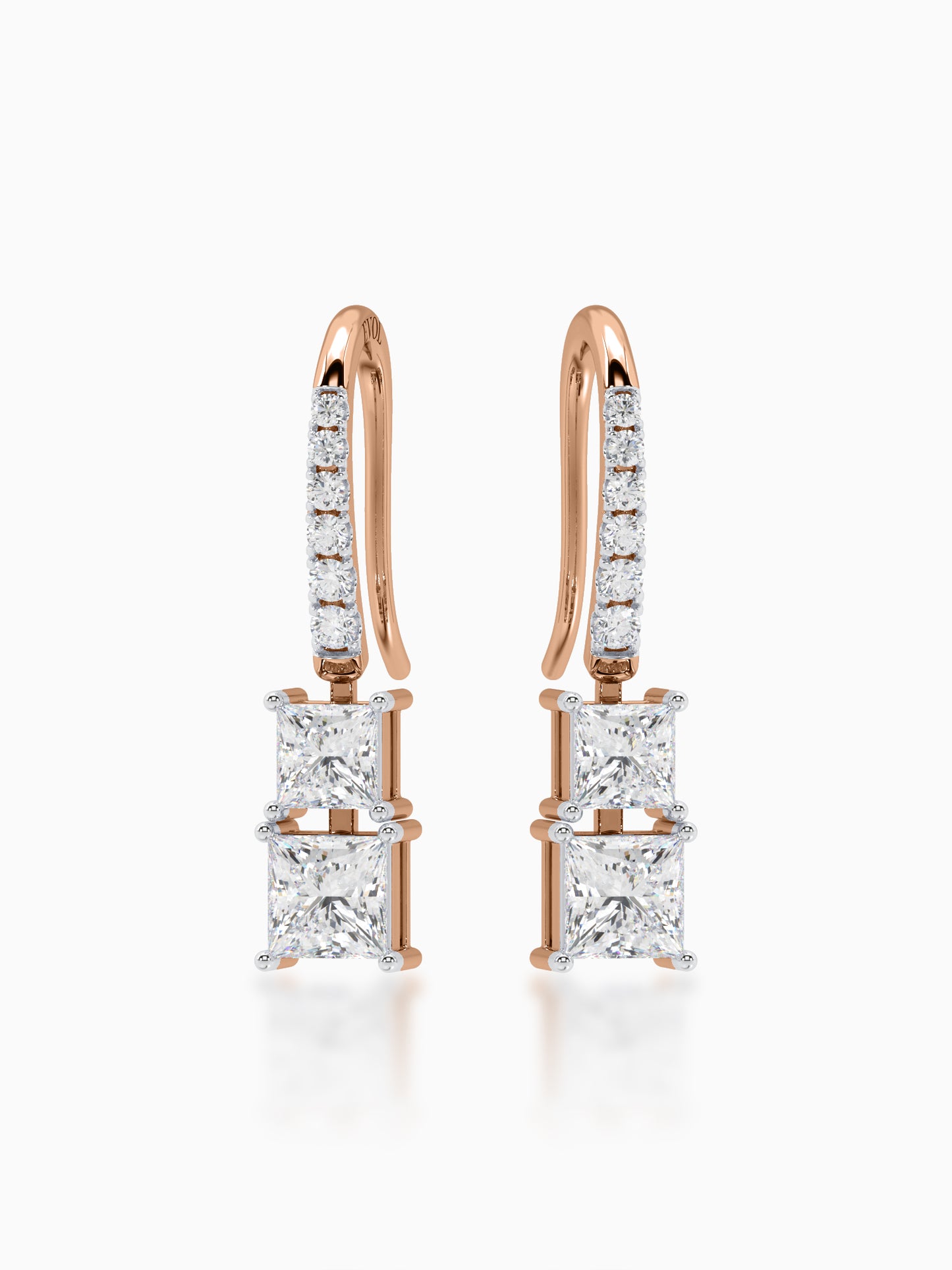 Estelle  Diamond Hook Earrings