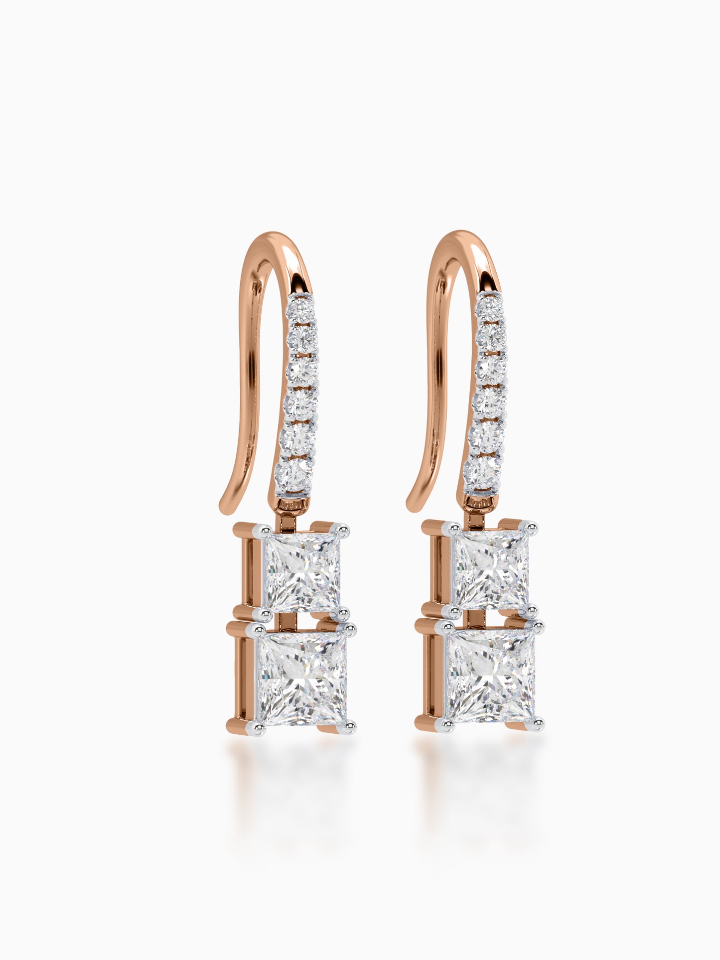 Estelle  Diamond Hook Earrings