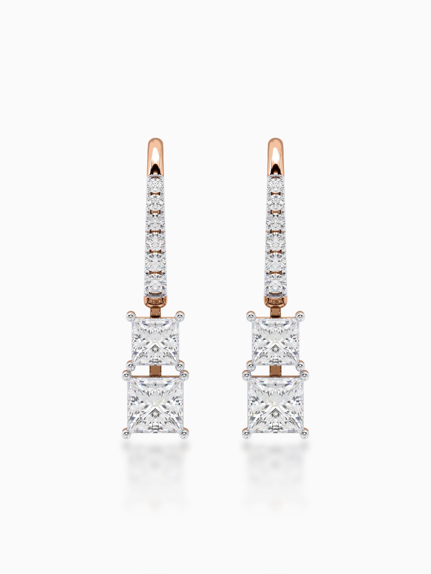 Estelle  Diamond Hook Earrings