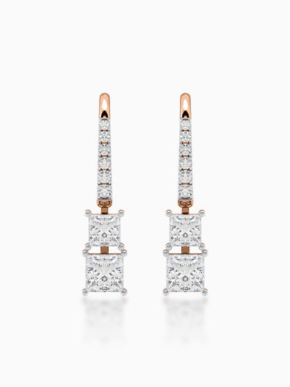 Estelle  Diamond Hook Earrings