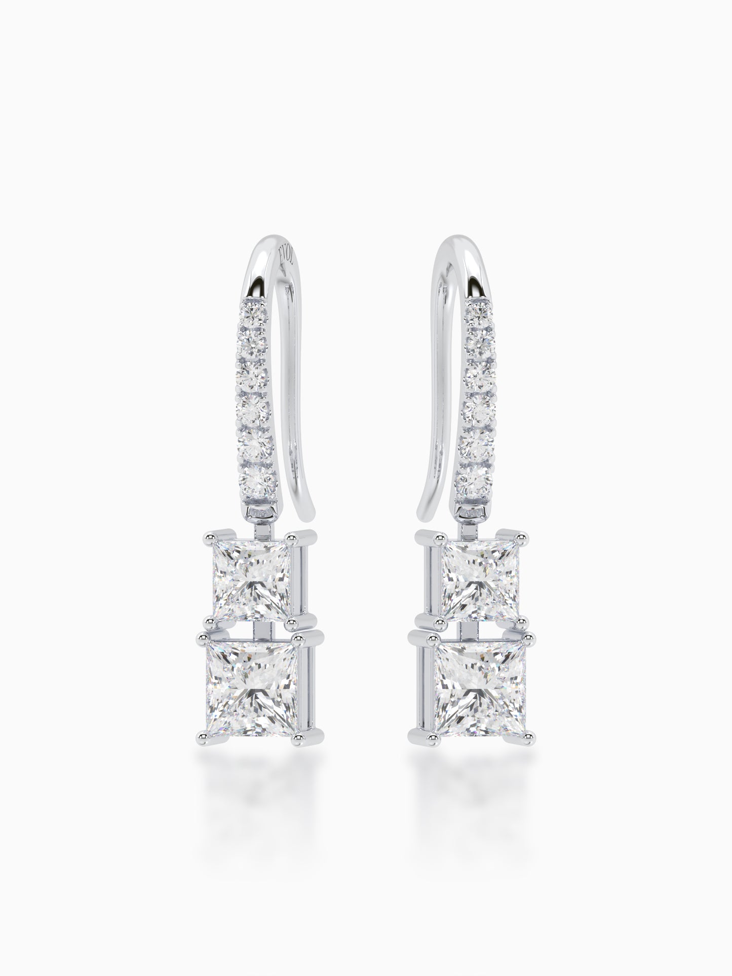 Estelle  Diamond Hook Earrings