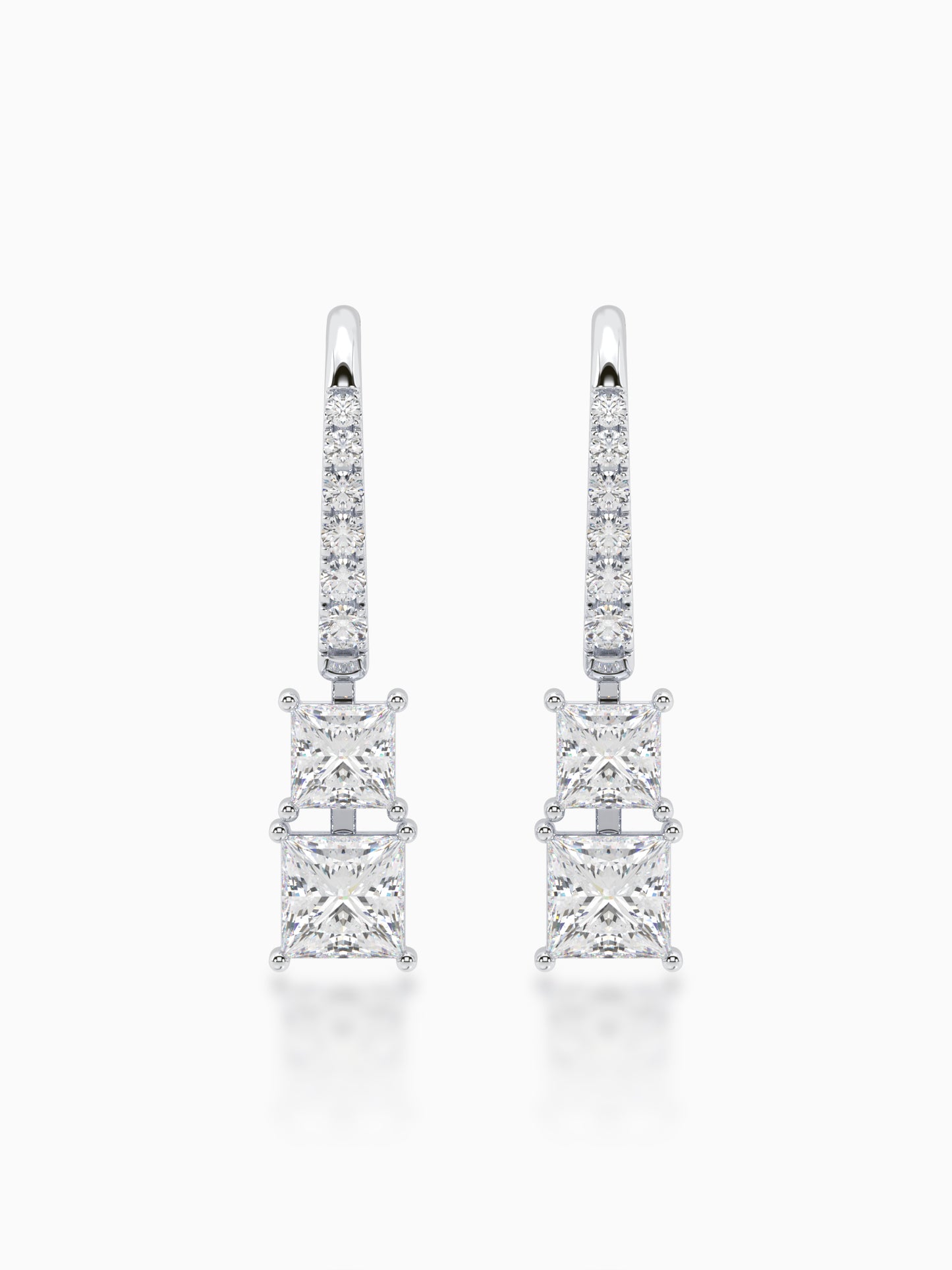 Estelle  Diamond Hook Earrings