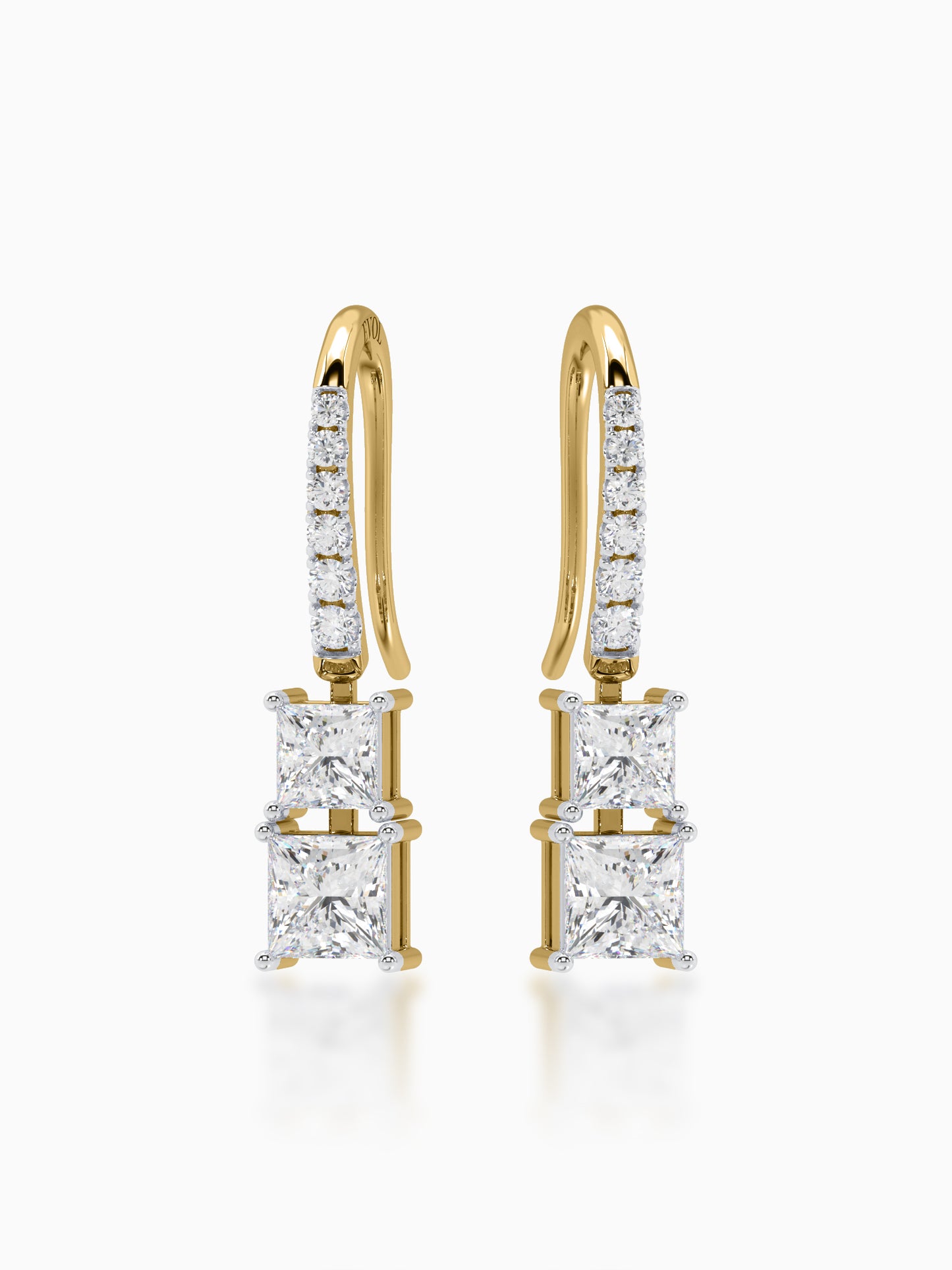 Estelle  Diamond Hook Earrings