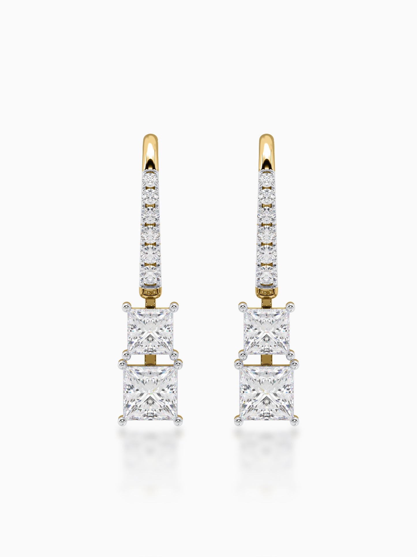 Estelle  Diamond Hook Earrings