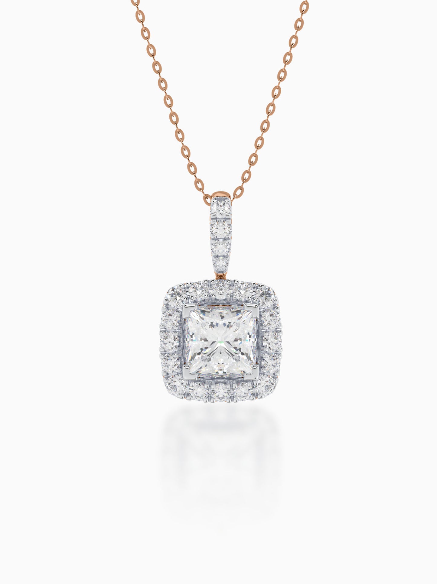 Aspire Diamond Halo Pendant