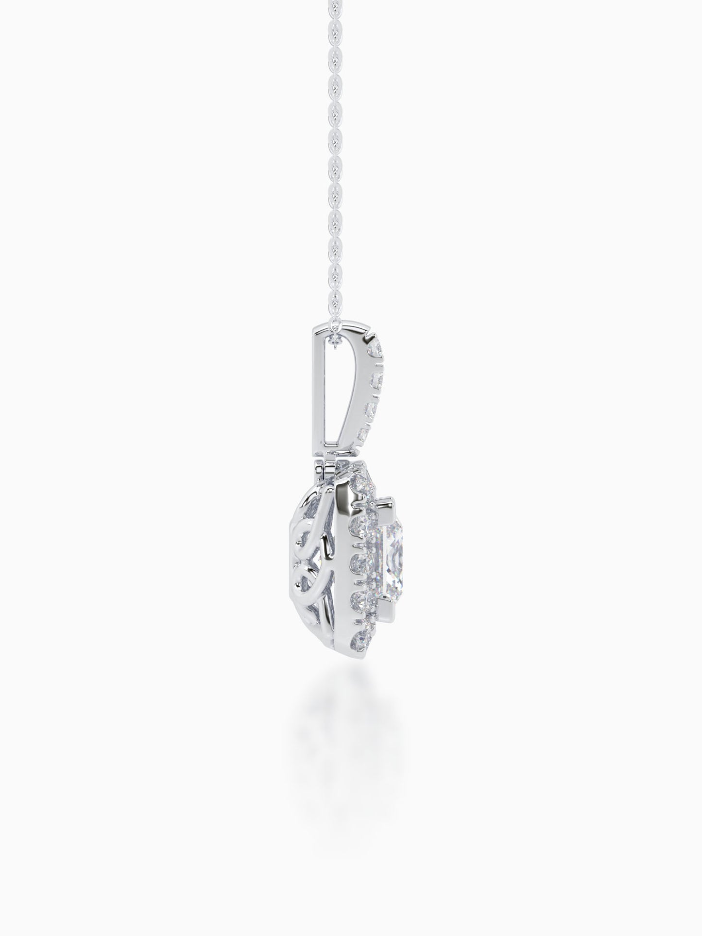 Aspire Diamond Halo Pendant