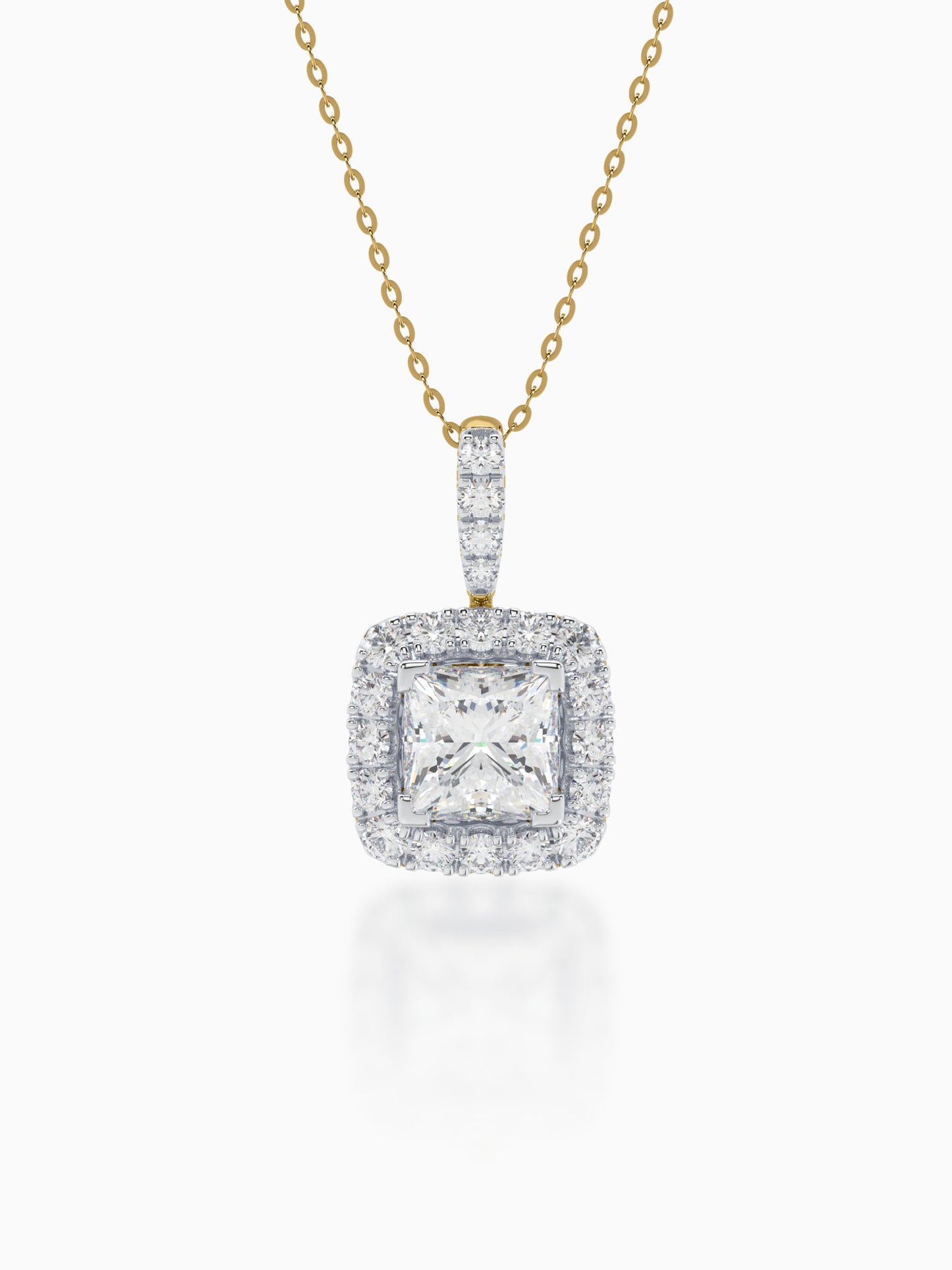 Aspire Diamond Halo Pendant