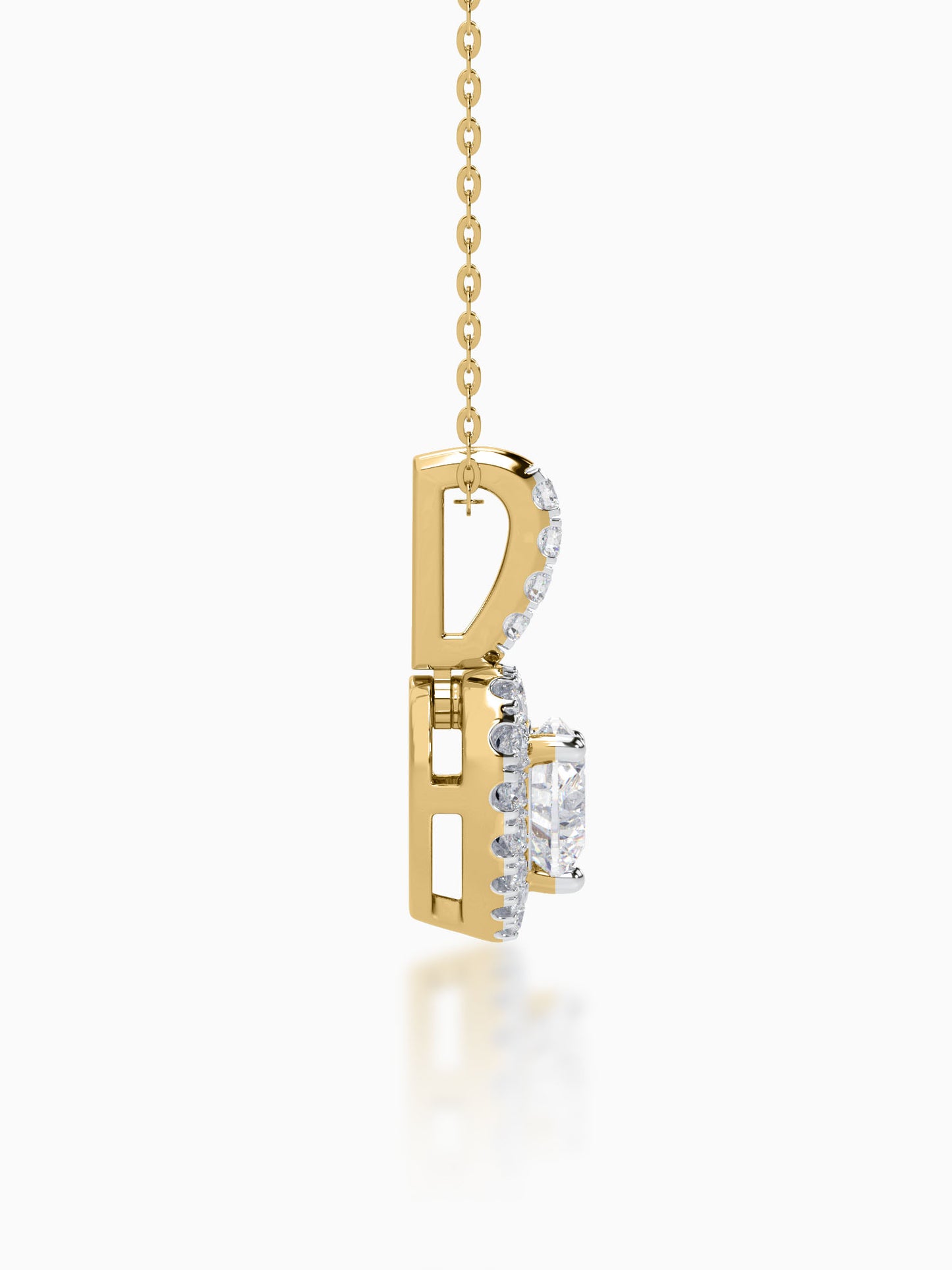 Marion Diamond Halo Pendant