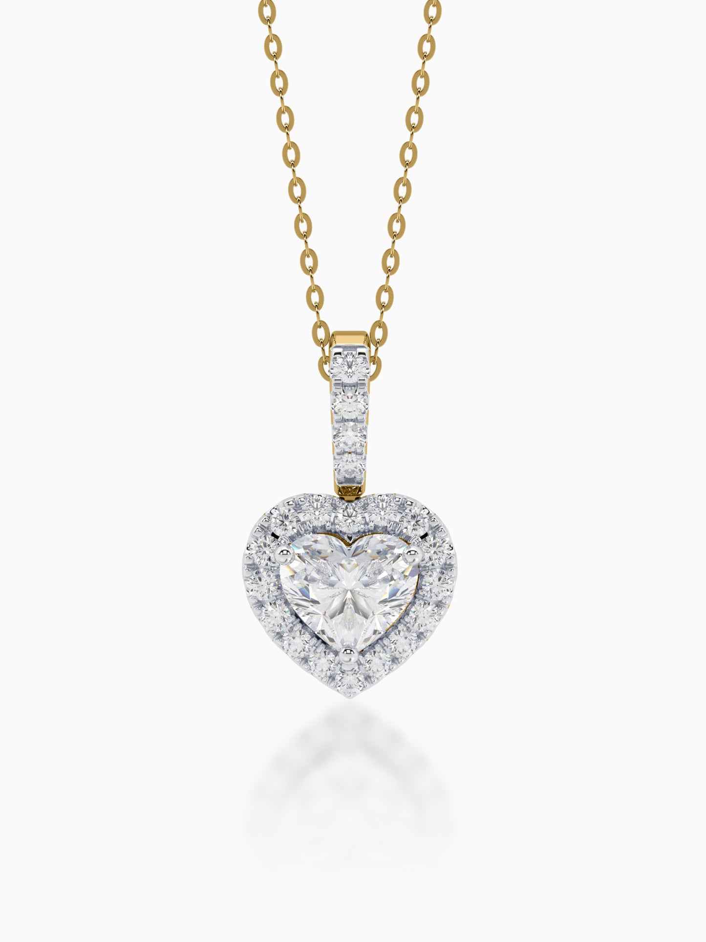 Marion Diamond Halo Pendant