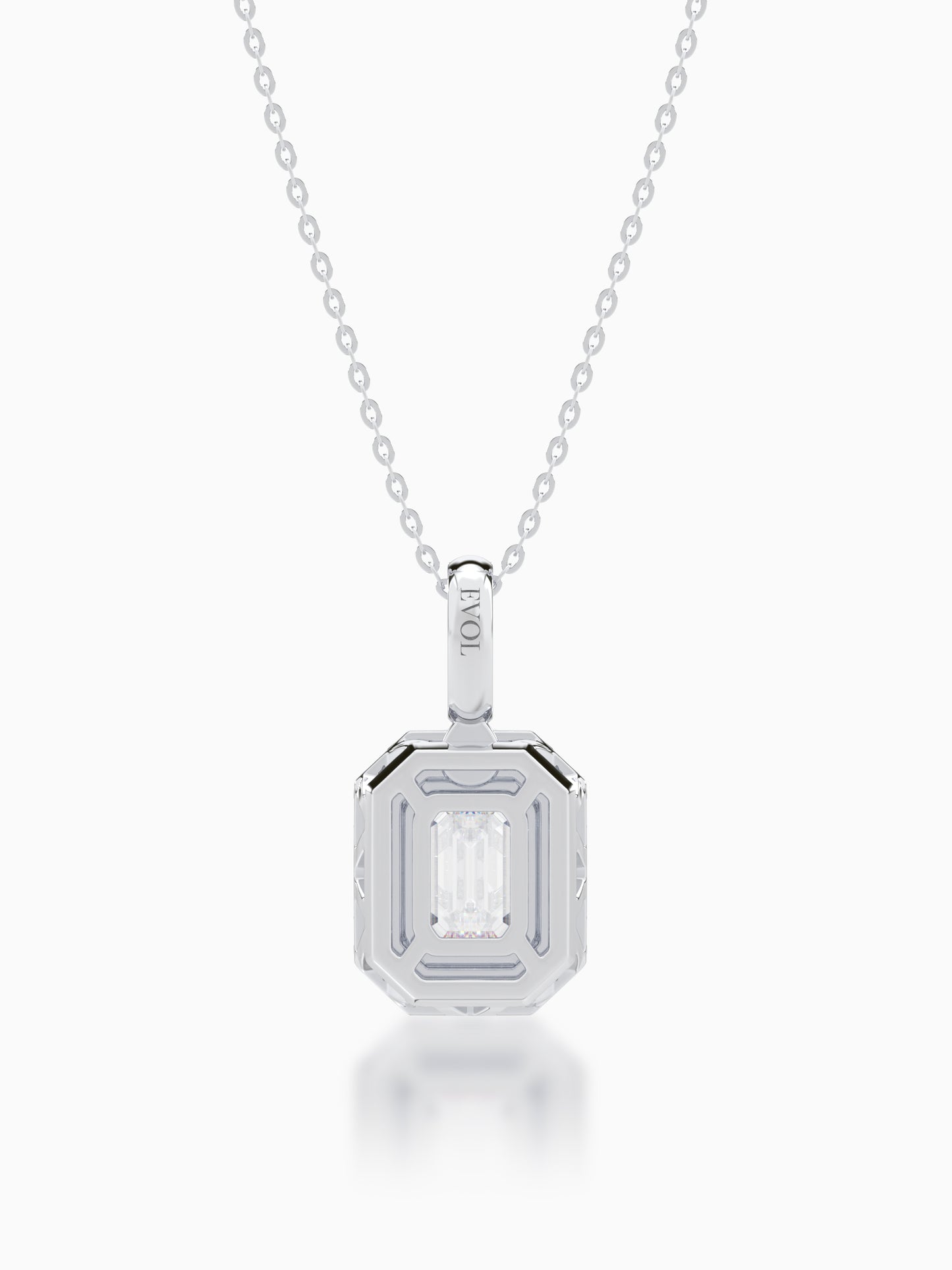 Helios Diamond Halo Pendant