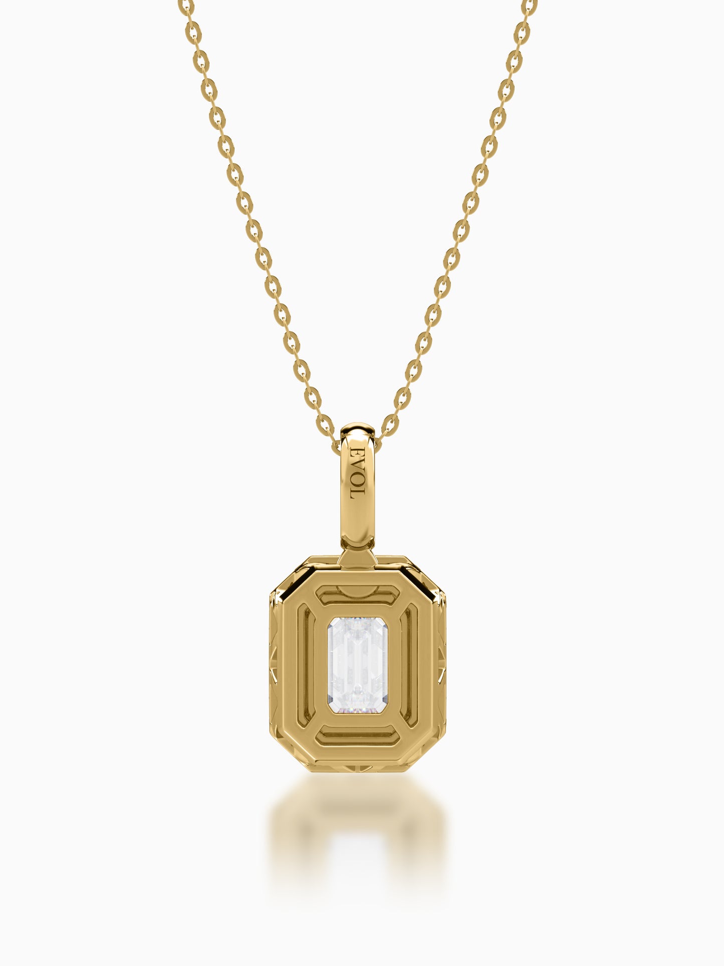 Helios Diamond Halo Pendant