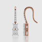 Estelle  Diamond Hook Earrings
