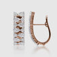 Icy Glaze Diamond J-Hoop Earrings