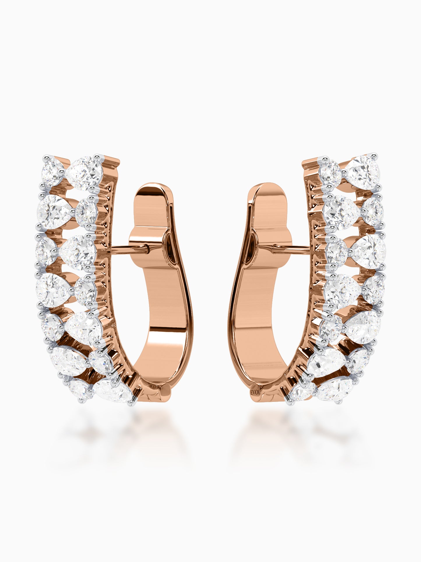 Diamond Hoop Earrings for Women