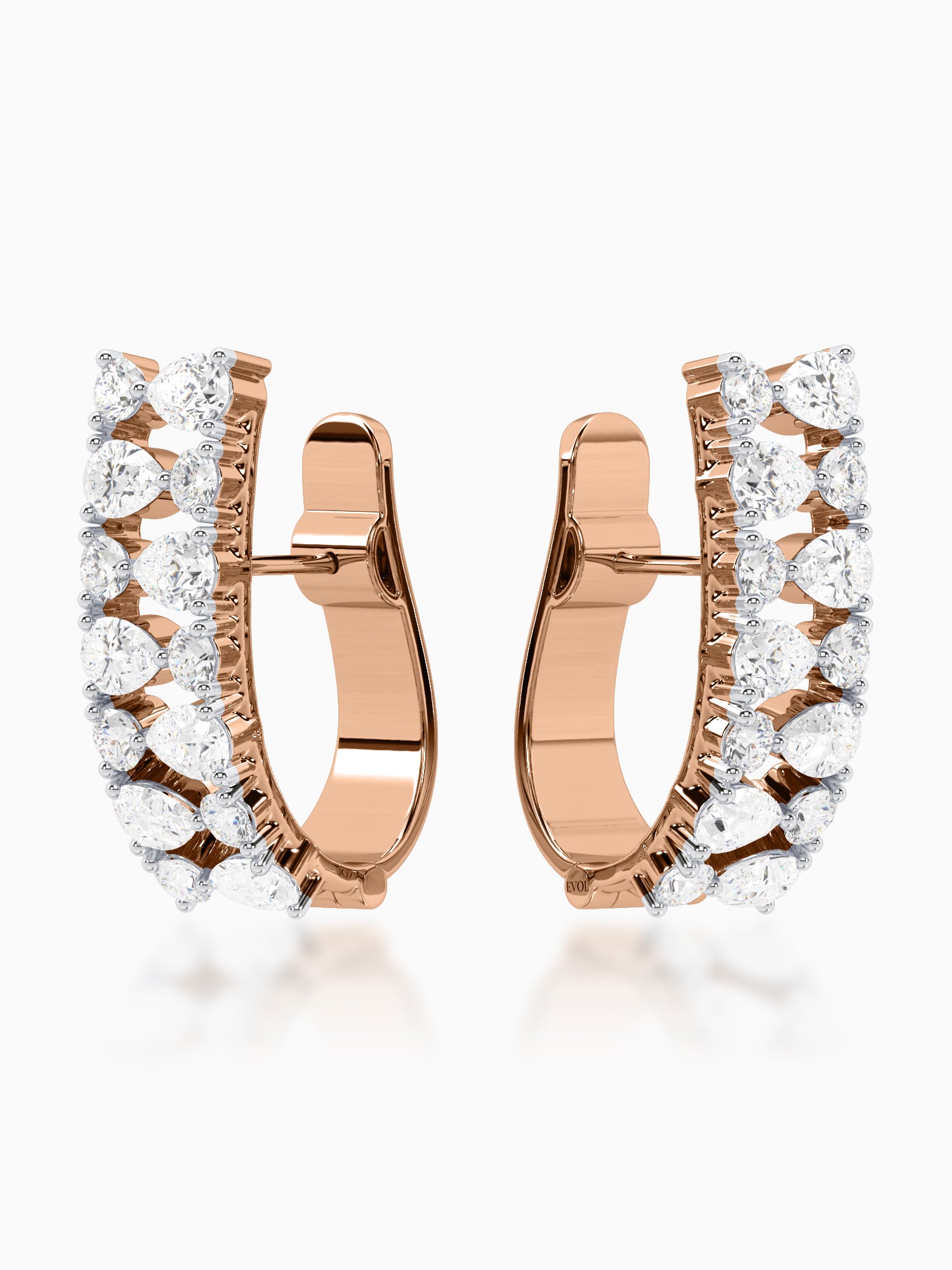 Diamond Hoop Earrings for Women