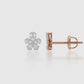 Floret Diamond Stud Earrings