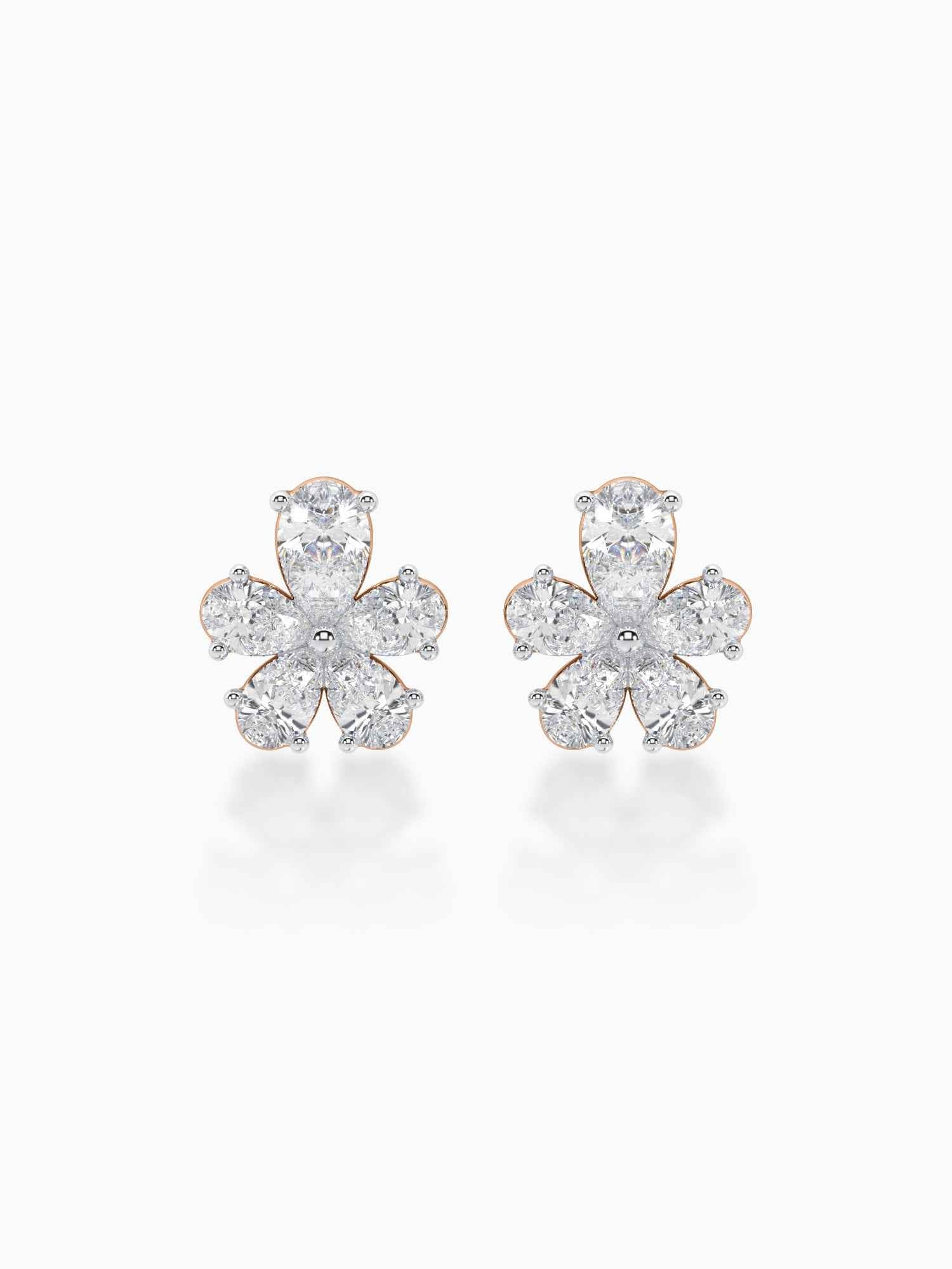 Floret Diamond Ear Studs