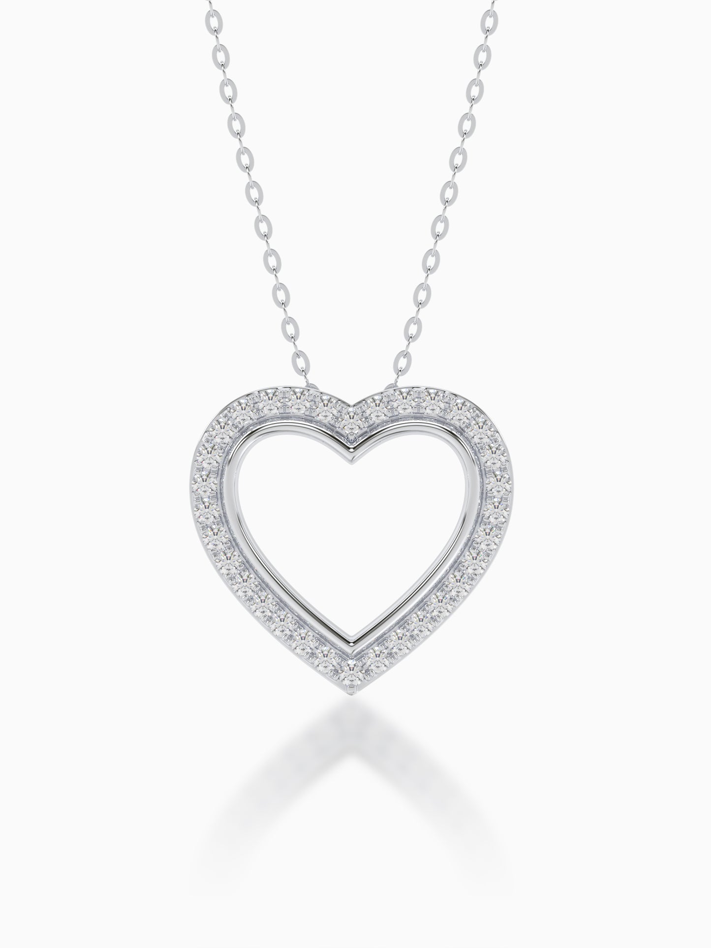 Heart Shape Valentine Diamond Pendant Design