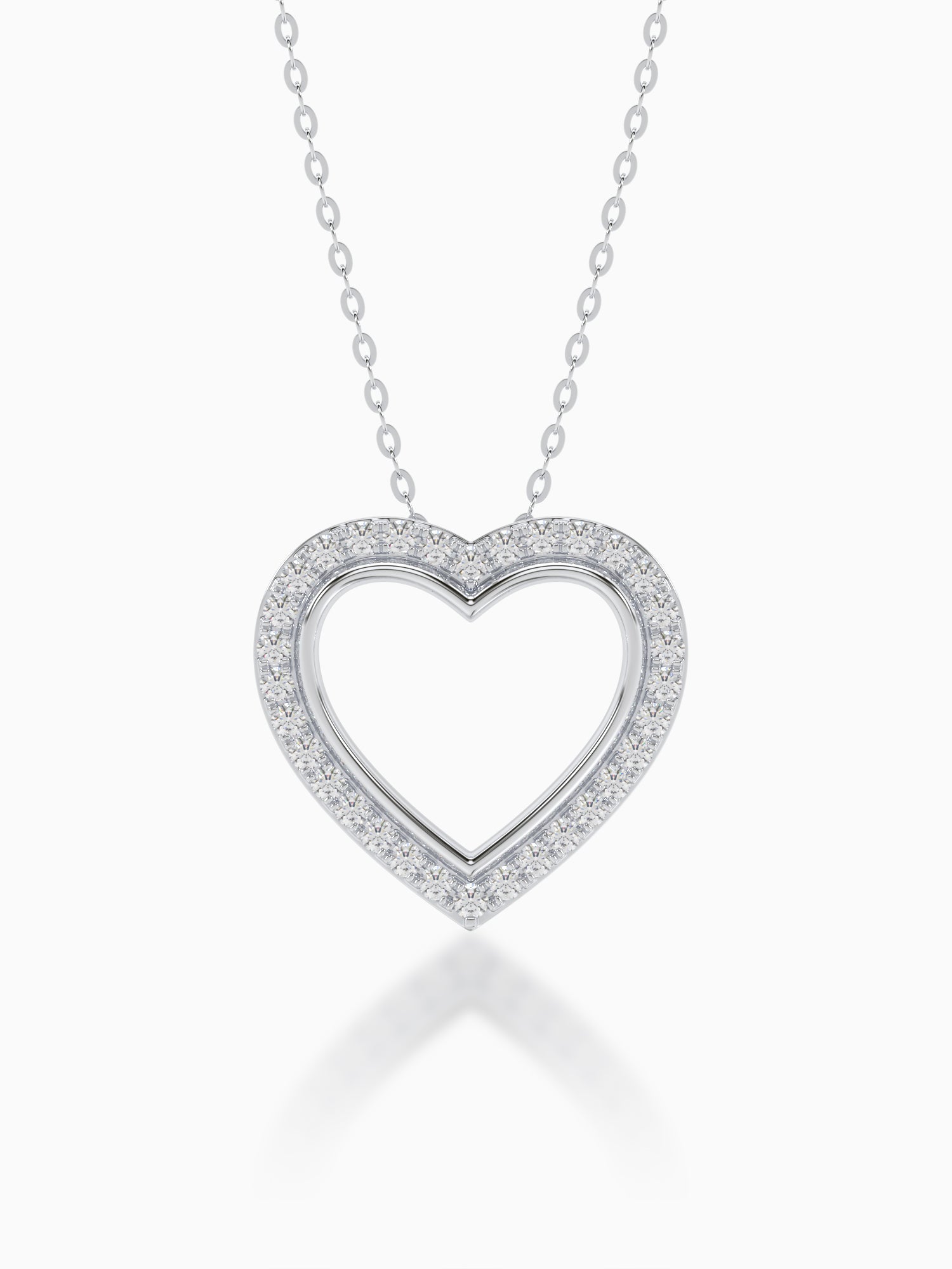 Heart Shape Valentine Diamond Pendant Design