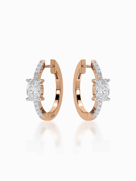 Man-Made Diamond Earrings