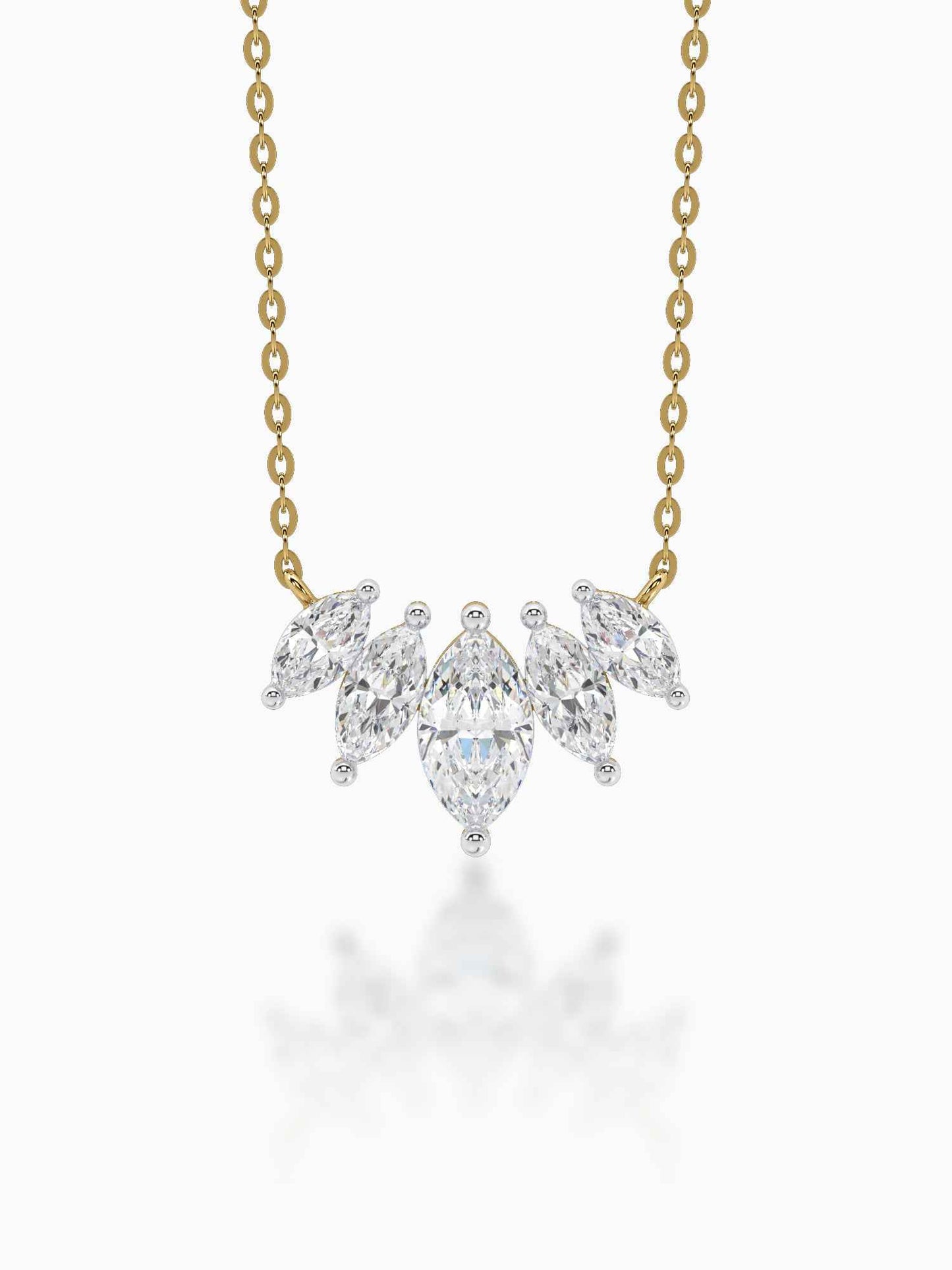Marquise Cut Ladies Diamond Pendant