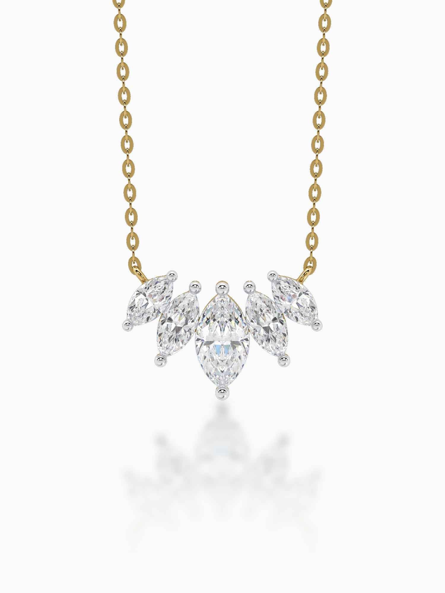 Marquise Cut Ladies Diamond Pendant