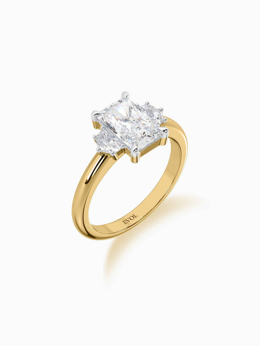Monarch Three Stone Diamond Ring