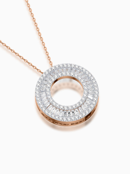 New Moon Diamond Chain Pendant