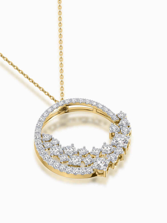 Round Cut Eden Diamond Chain Pendant