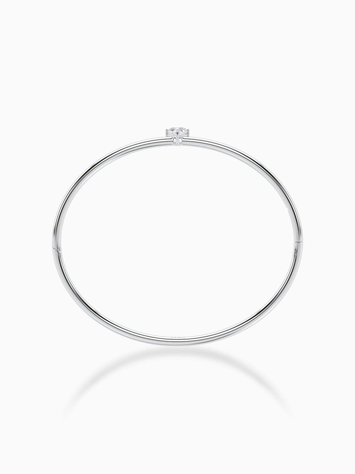 Single Diamond Bangle Bracelet