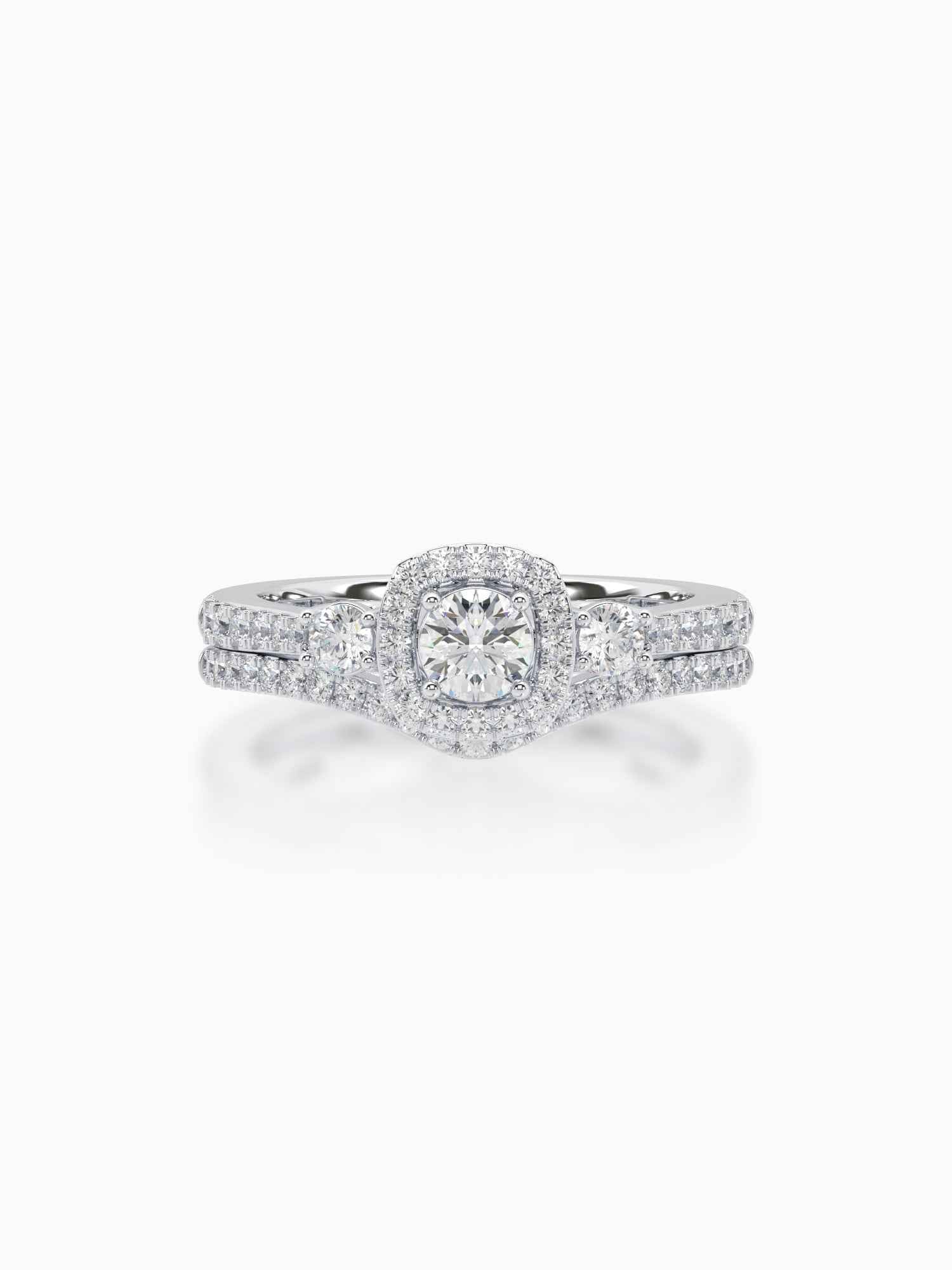Stackable Diamond Engagement Ring for Women